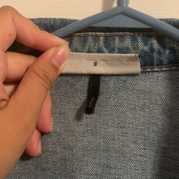 Noisy May Distressed Denim Jacket - Picture 3 of 4